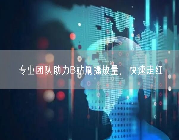 专业团队助力B站刷播放量，快速走红