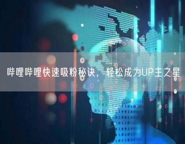 哔哩哔哩快速吸粉秘诀，轻松成为UP主之星