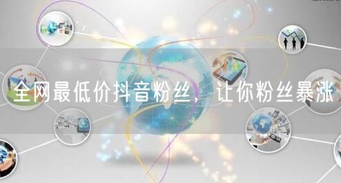 全网最低价抖音粉丝，让你粉丝暴涨
