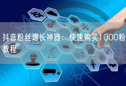 抖音粉丝增长神器：快速购买1000粉教程