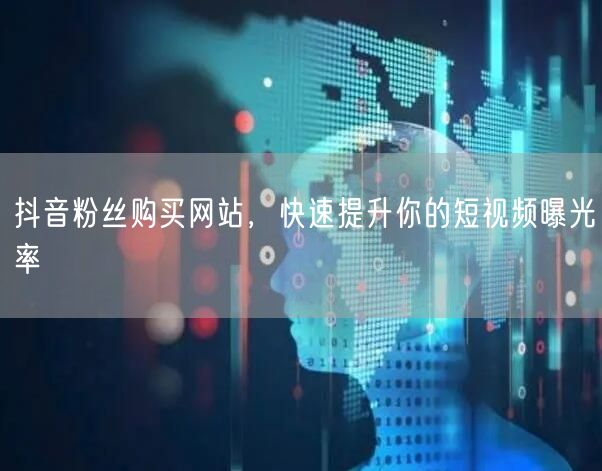 抖音粉丝购买网站，快速提升你的短视频曝光率