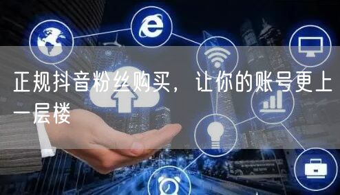 正规抖音粉丝购买，让你的账号更上一层楼