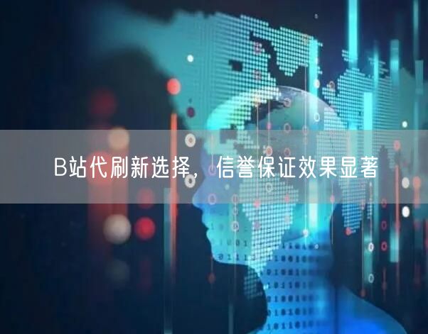 B站代刷新选择，信誉保证效果显著