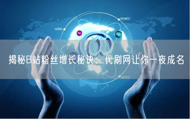 揭秘B站粉丝增长秘诀：代刷网让你一夜成名