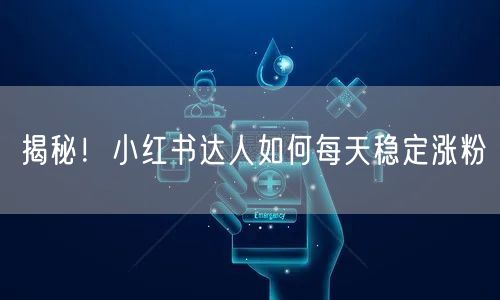 揭秘！小红书达人如何每天稳定涨粉