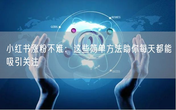 小红书涨粉不难：这些简单方法助你每天都能吸引关注