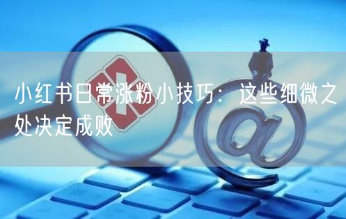 小红书日常涨粉小技巧：这些细微之处决定成败