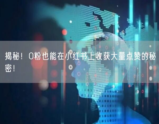 揭秘！0粉也能在小红书上收获大量点赞的秘密！