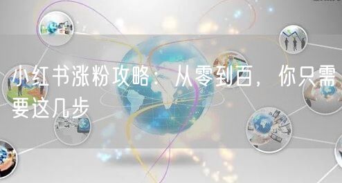 小红书涨粉攻略：从零到百，你只需要这几步