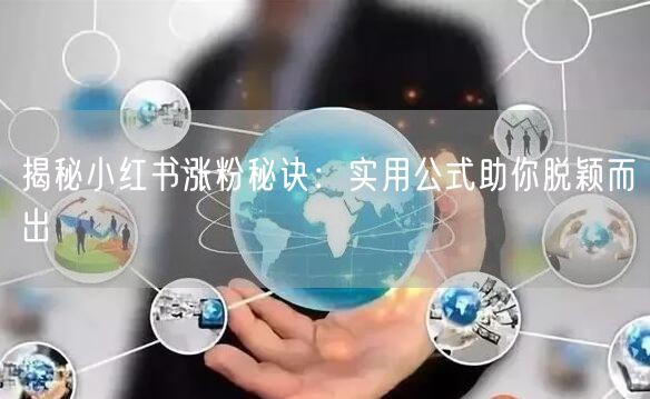 揭秘小红书涨粉秘诀：实用公式助你脱颖而出