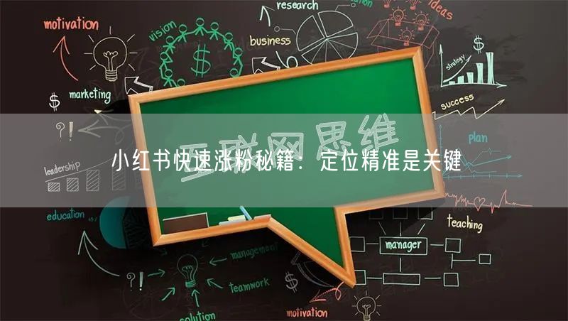 小红书快速涨粉秘籍：定位精准是关键