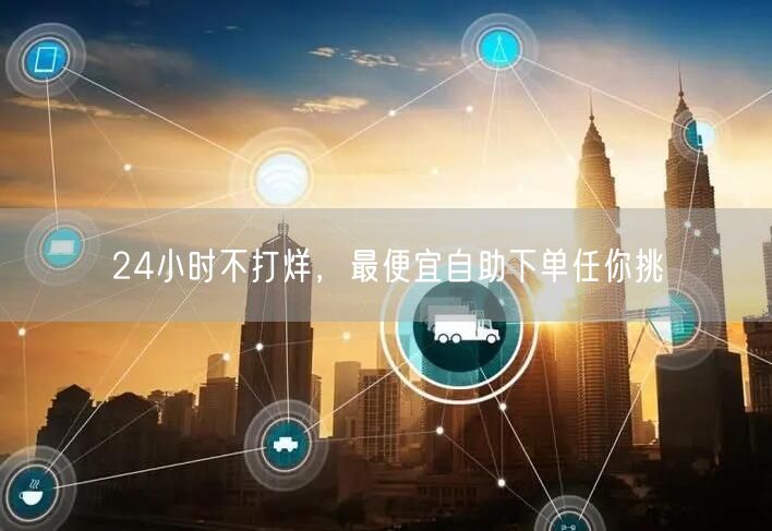 24小时不打烊，最便宜自助下单任你挑