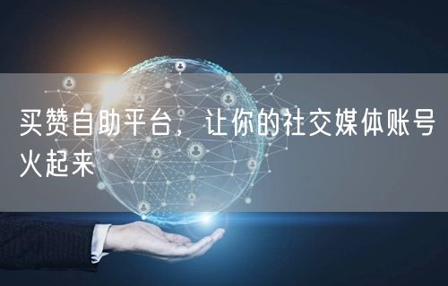 买赞自助平台，让你的社交媒体账号火起来