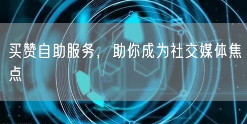 买赞自助服务，助你成为社交媒体焦点
