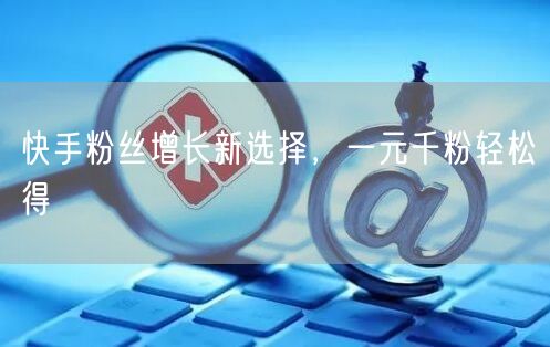 快手粉丝增长新选择，一元千粉轻松得