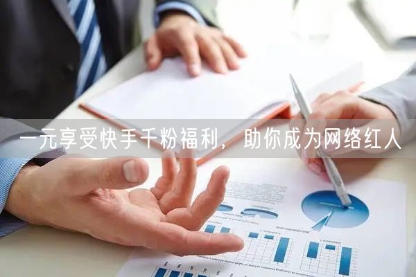 一元享受快手千粉福利，助你成为网络红人