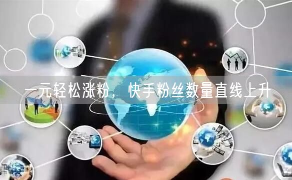 一元轻松涨粉，快手粉丝数量直线上升