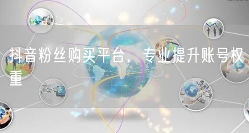 抖音粉丝购买平台，专业提升账号权重